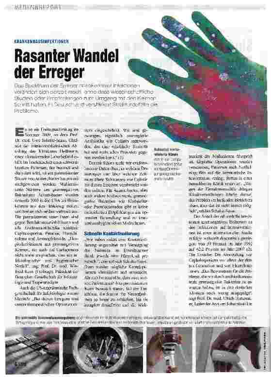 Vorschauseite 1: Rasanter Wandel der Erreger