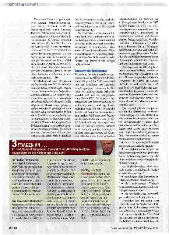 Vorschauseite 3: Rasanter Wandel der Erreger