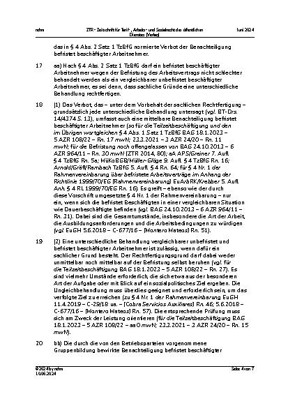 Vorschauseite 4: II. Personalvertretungsund Betriebsverfassungsrecht Sozialplan – Stichtagsregelung