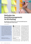 Vorschauseite 1: Methoden des Qualitätsmanagements im Klinikalltag