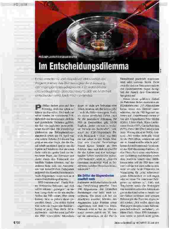 Vorschauseite 1: Im Entscheidungsdilemma