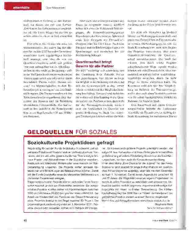 Vorschauseite 4: Mehrere Partner, ein Ziel: wohnen bleiben im Vertrauten