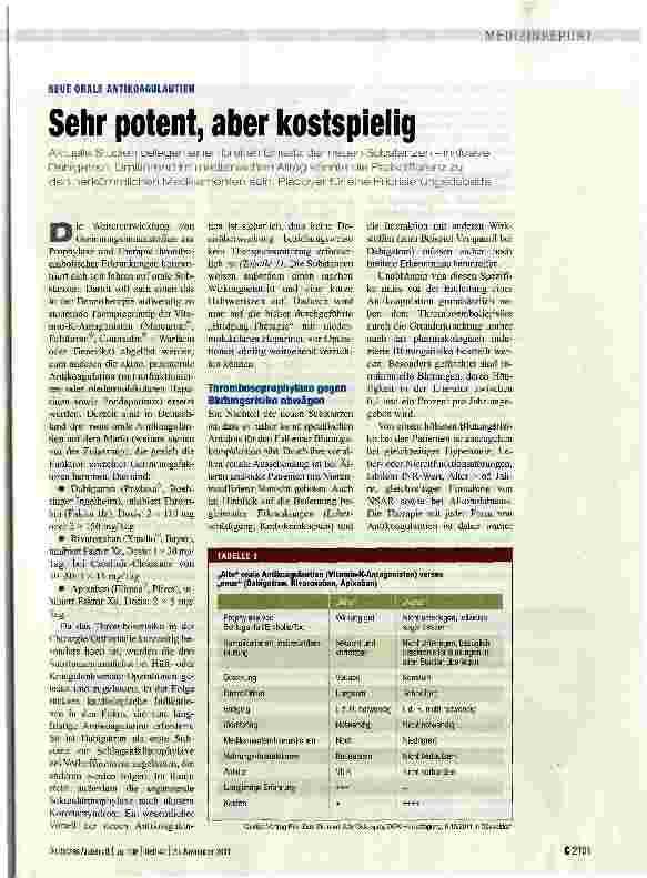 Vorschauseite 1: Sehr potent, aber kostspielig