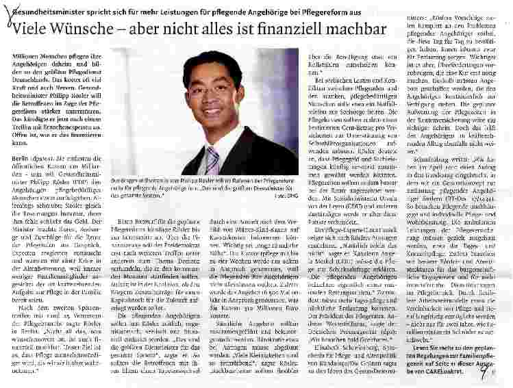 Vorschauseite 1: Viele Wünsche - aber nicht alles ist finanziell machbar
