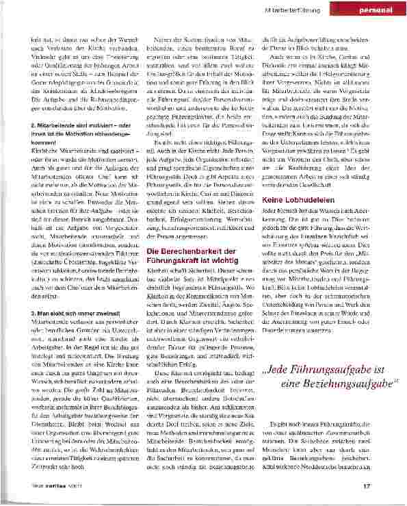 Vorschauseite 2: Gute Führung ist ein entscheidender Erfolgsfaktor