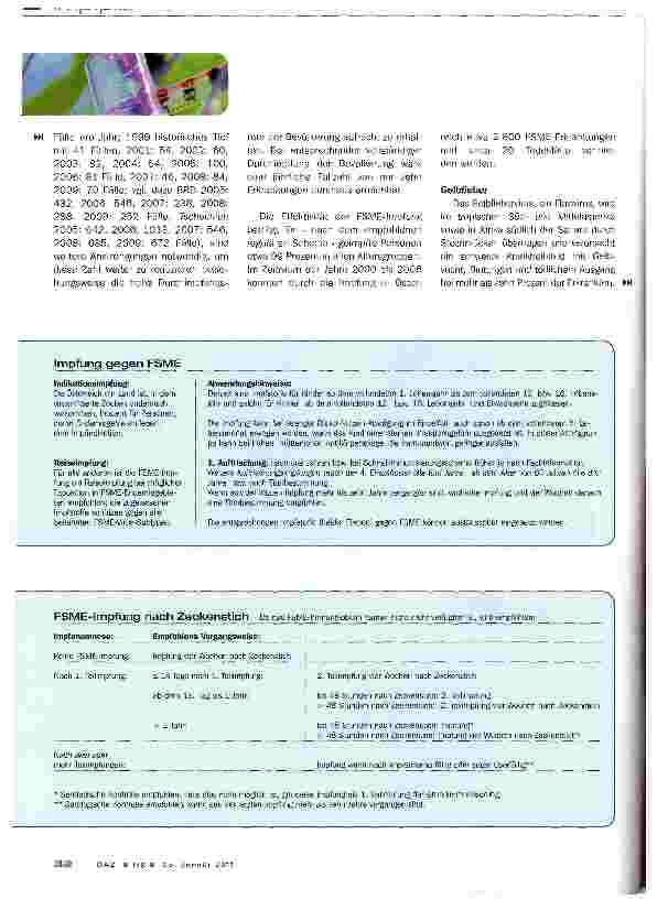 Vorschauseite 6: Oberster Saniätsrat: Impfplan 2011