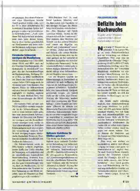 Vorschauseite 2: Akzeptanz für Fehlermeldesysteme wächst