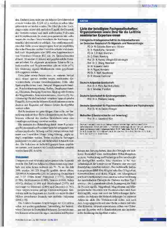 Vorschauseite 5: Chirurgie der Adipositas