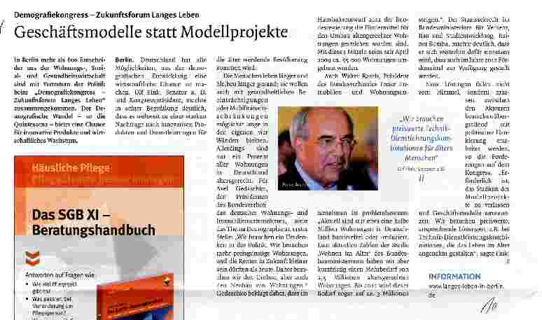 Vorschauseite 1: Geschäftsmodelle statt Modellprojekte