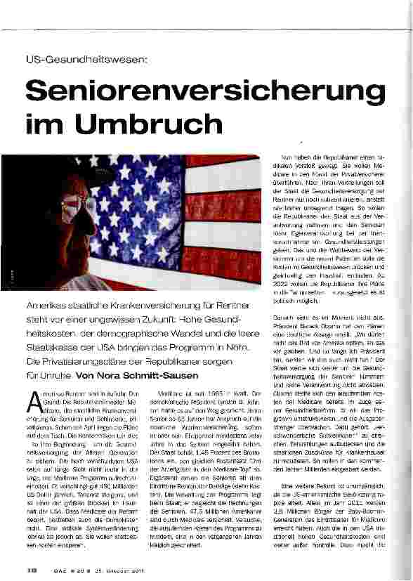 Vorschauseite 1: Seniorenversicherung im Umbruch
