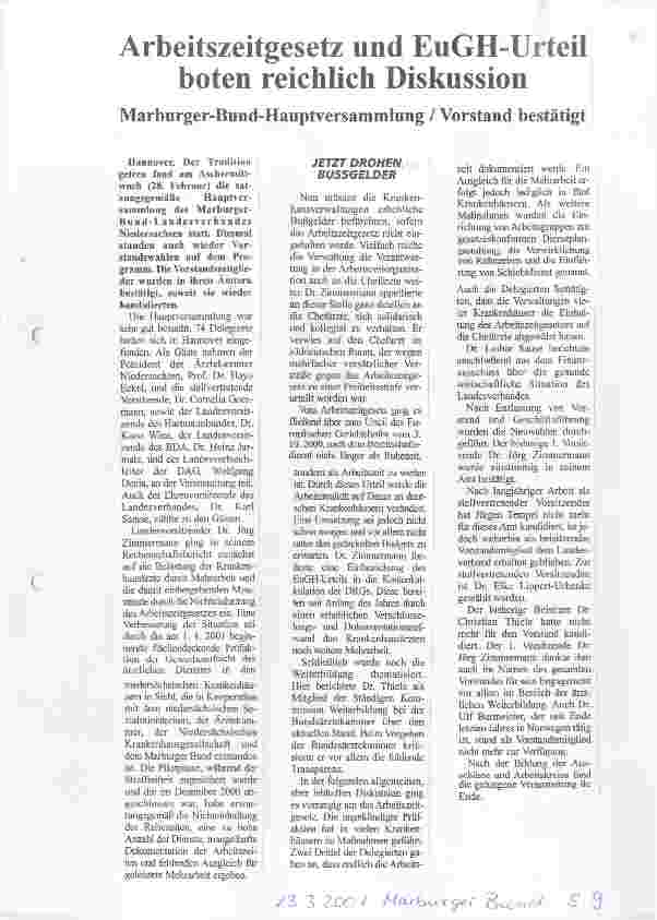 Vorschauseite 1: Arbeitszeitgesetz und EuGH-Urteil boten reichlich Diskussion