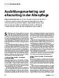 Vorschauseite 1: Ausbildungsmarketing und e-Recruiting in der Altenpflege