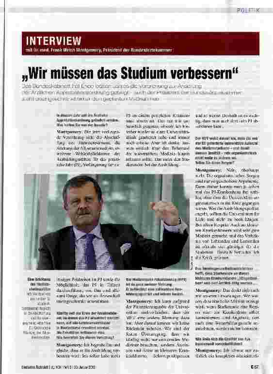 Vorschauseite 1: „Wir müssen das Studium verbessern