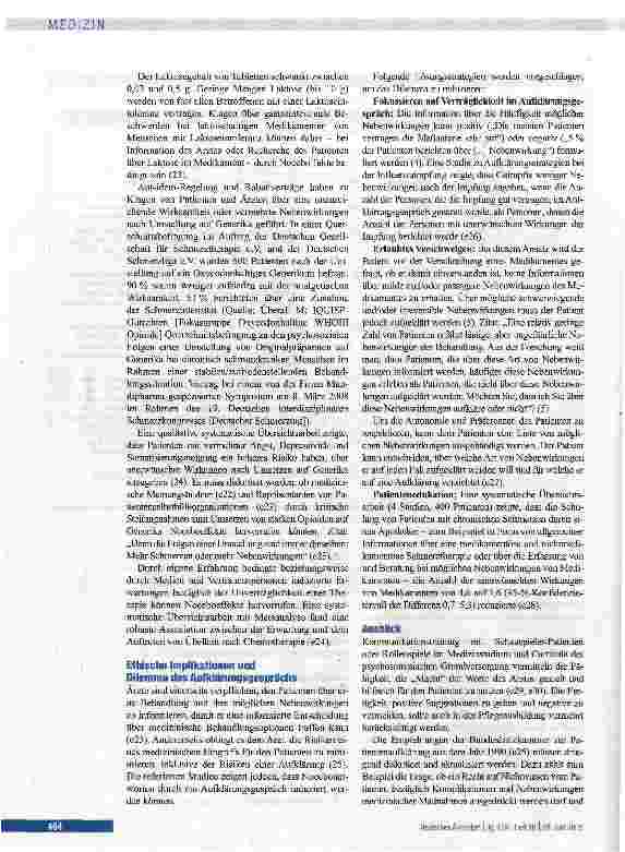 Vorschauseite 6: Nocebophänomene in der Medizin