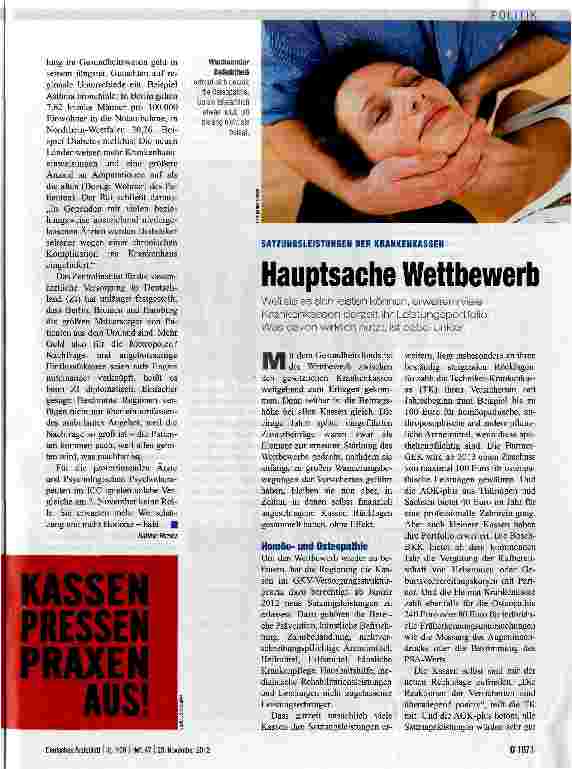 Vorschauseite 1: Hauptsache Wettbewerb