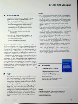 Vorschauseite 4: Mit Potenzial: Katastrophenpflege in Deutschland