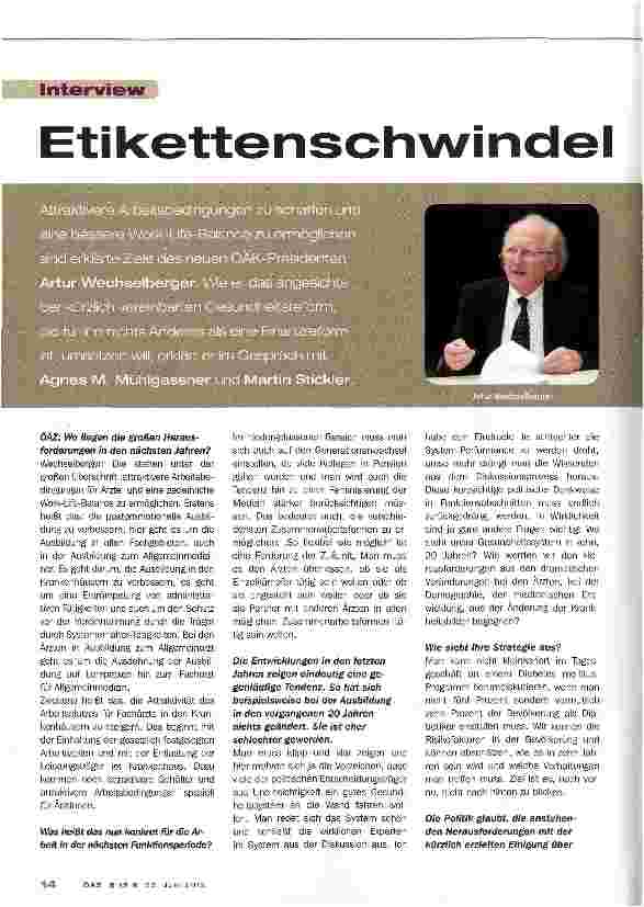 Vorschauseite 1: Etikettenschwindel Gesundheitsreform