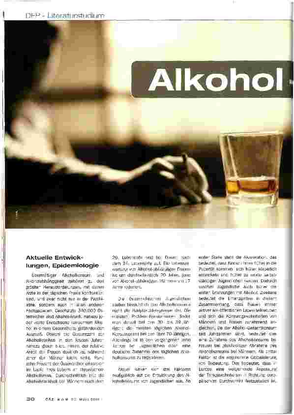 Vorschauseite 1: Alkohol-Abhängigkeit