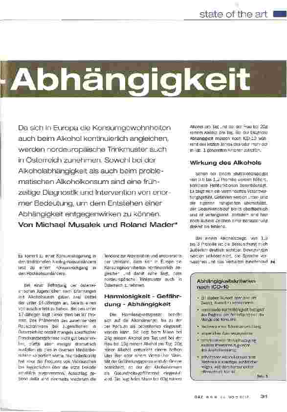 Vorschauseite 2: Alkohol-Abhängigkeit