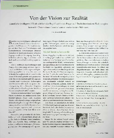 Vorschauseite 1: Von der Vision zur Realität
