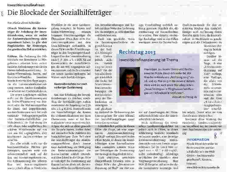 Vorschauseite 1: Die Blockade der Sozialhilfeträger