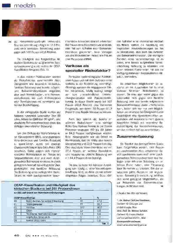 Vorschauseite 2: Venenscreening