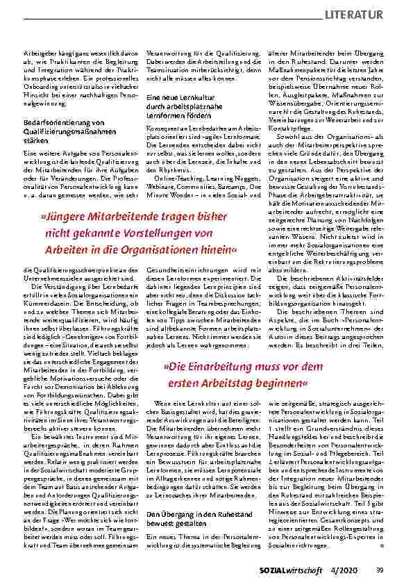 Vorschauseite 2: PERSONALENTWICKLUNG Neue Wege