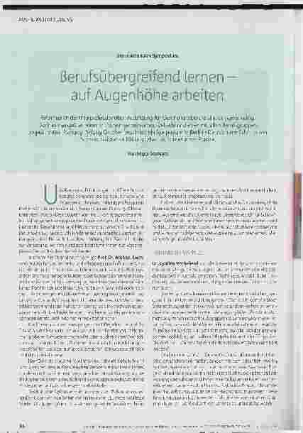 Vorschauseite 1: Internationales Symposium Berufsübergreifend lernen – auf Augenhöhe arbeiten