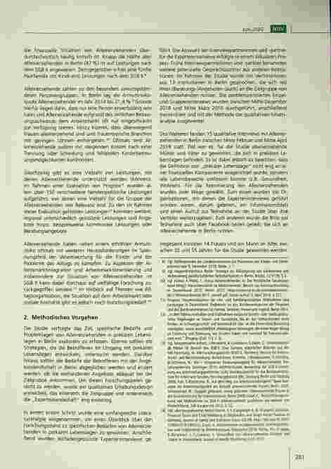 Vorschauseite 2: Alleinerziehende in Berlin