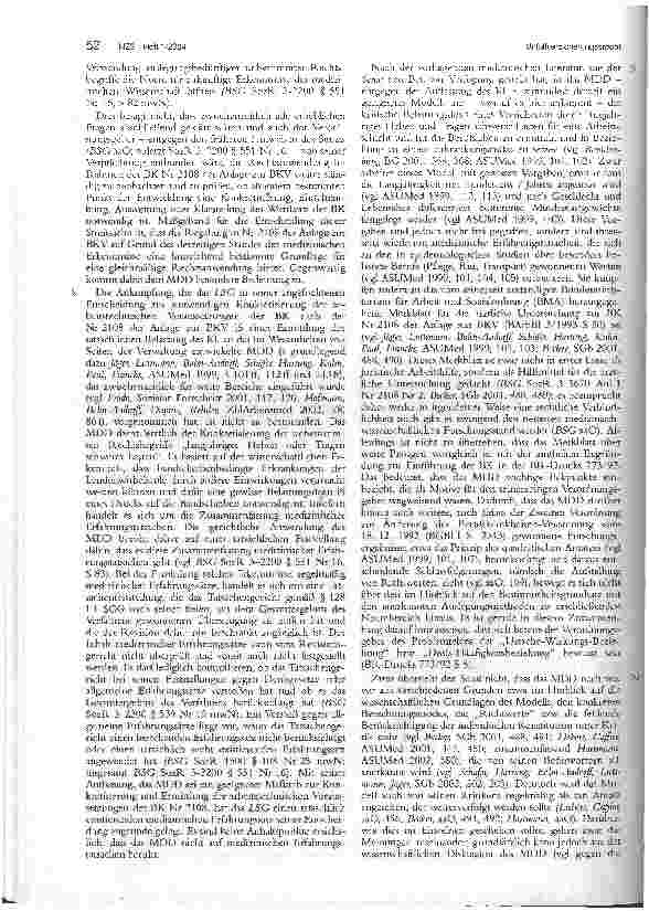 Vorschauseite 4: Bandscheibenbedingte Lendenwirbelsäulenerkrankungen als Berufskrankheit BAG, Urt. v. 18.3.2003