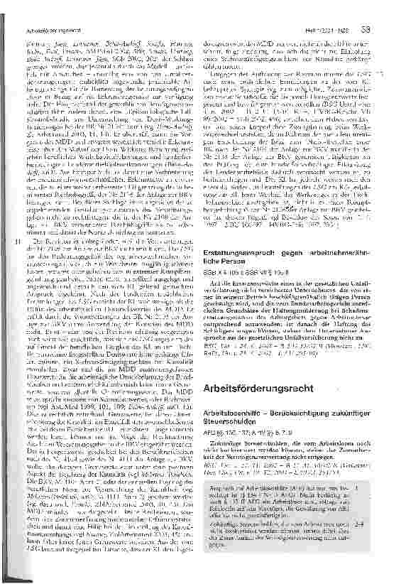 Vorschauseite 5: Bandscheibenbedingte Lendenwirbelsäulenerkrankungen als Berufskrankheit BAG, Urt. v. 18.3.2003