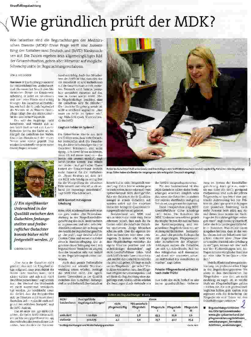 Vorschauseite 1: Wie gründlich prüft der MDK