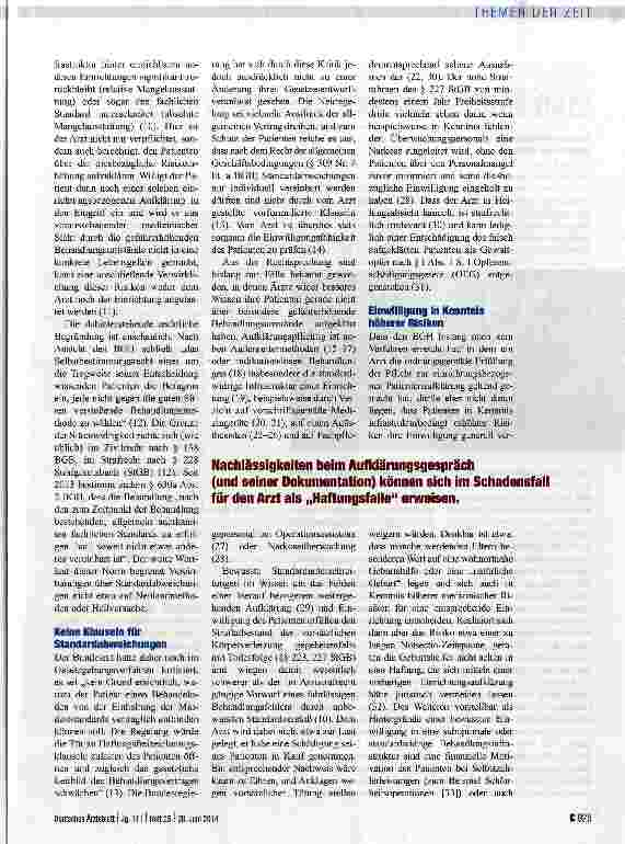 Vorschauseite 2: Aufklärungspflicht als Abwehrrecht