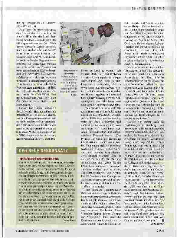 Vorschauseite 2: „Wir glauben fest daran, dass Haiti eine Zukunft hat