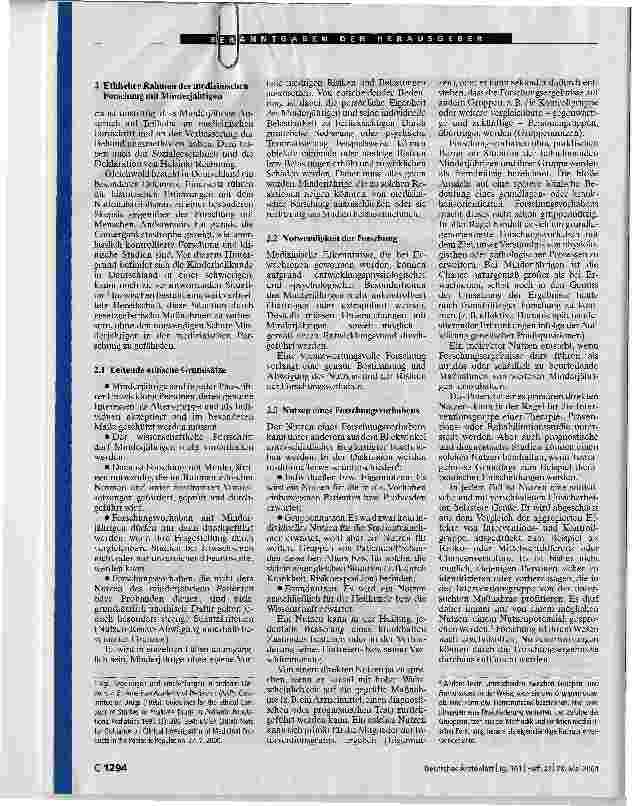 Vorschauseite 2: Forschung mit Minderjährigen