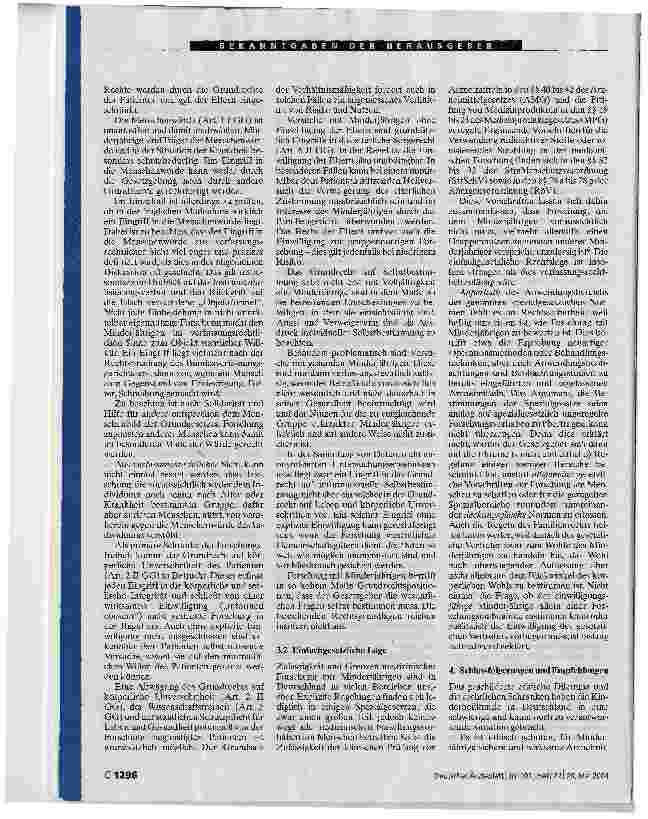 Vorschauseite 4: Forschung mit Minderjährigen