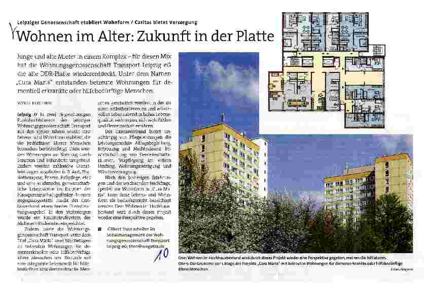 Vorschauseite 1: Wohnen im Alter: Zukunft in der Platte