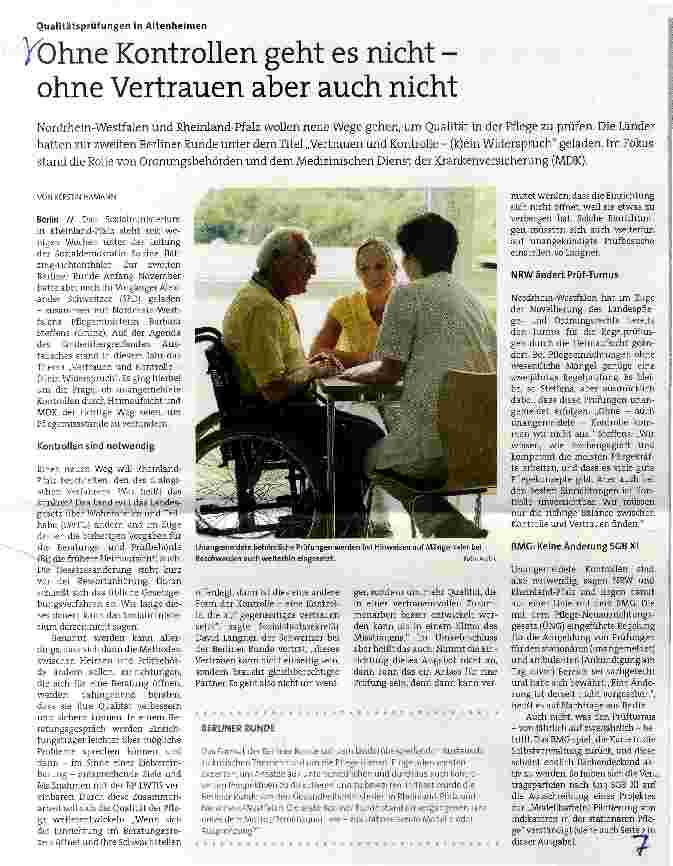 Vorschauseite 1: Ohne Kontrollen geht es nicht -ohne Vertrauen aber auch nicht