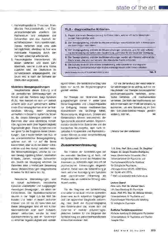 Vorschauseite 6: Schlafstörungen bei psychiatrischen Erkrankungen