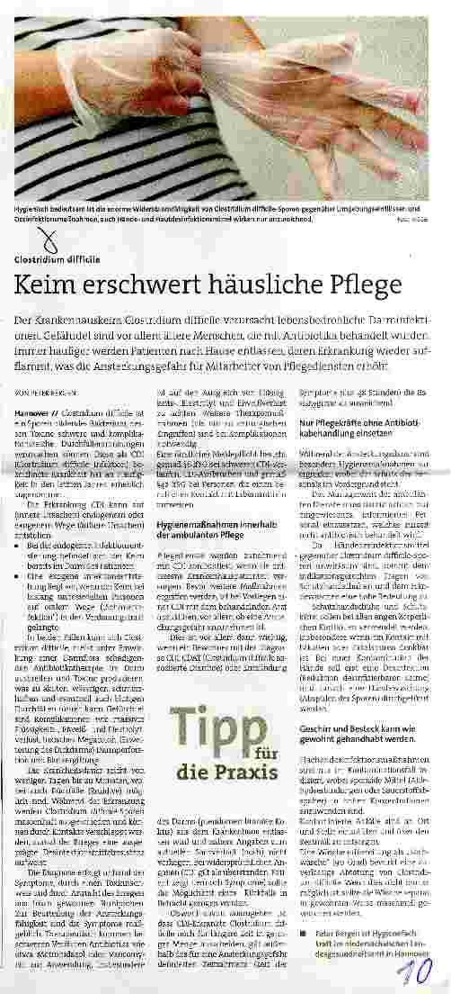 Vorschauseite 1: Keim erschwert häusliche Pflege