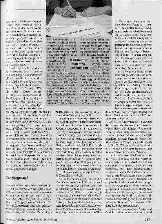 Vorschauseite 2: Mutmaßlicher Wille, weitreichende Folgen