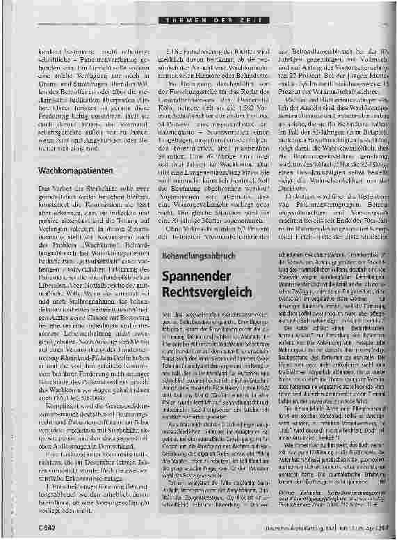 Vorschauseite 3: Mutmaßlicher Wille, weitreichende Folgen