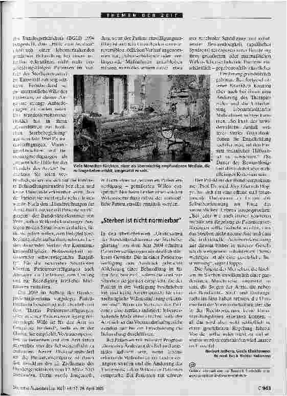 Vorschauseite 4: Mutmaßlicher Wille, weitreichende Folgen