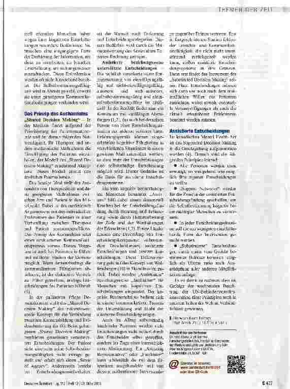Vorschauseite 2: Gemeinsam verantwortete Entscheidungen