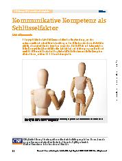 Vorschauseite 1: Kommunikative Kompetenz als Schlüsselfaktor
