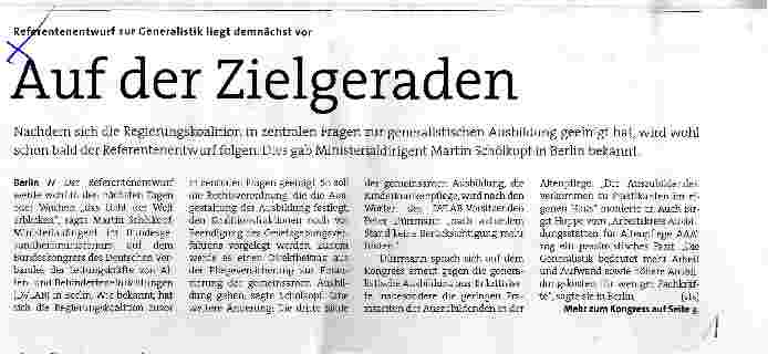 Vorschauseite 1: Auf der Zielgeraden