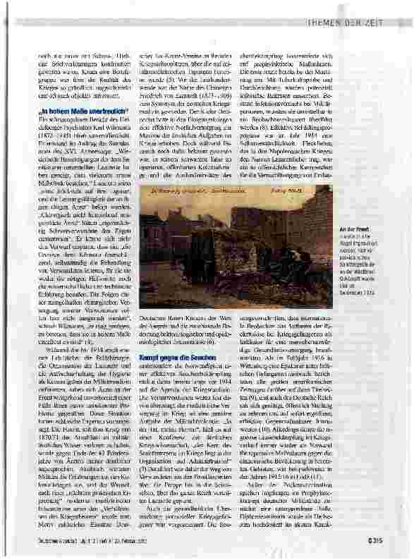 Vorschauseite 2: Militärmedizin - unvorbereitet in die Krise