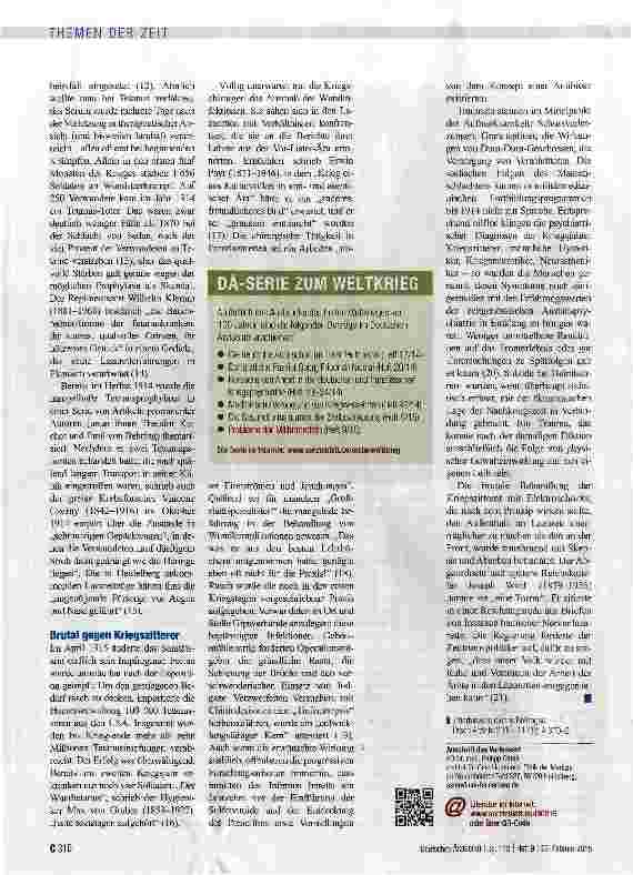 Vorschauseite 3: Militärmedizin - unvorbereitet in die Krise