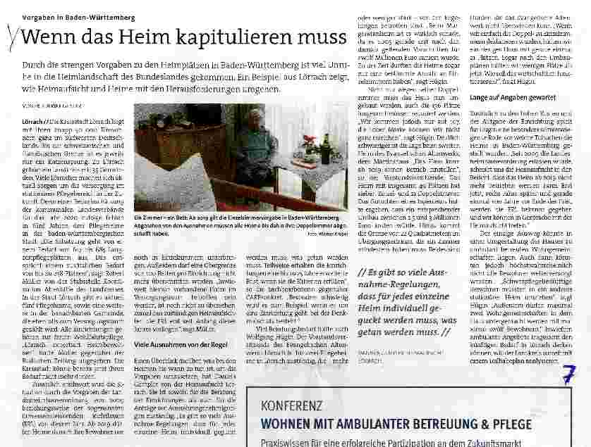 Vorschauseite 1: Wenn das Heim kapitulieren muss