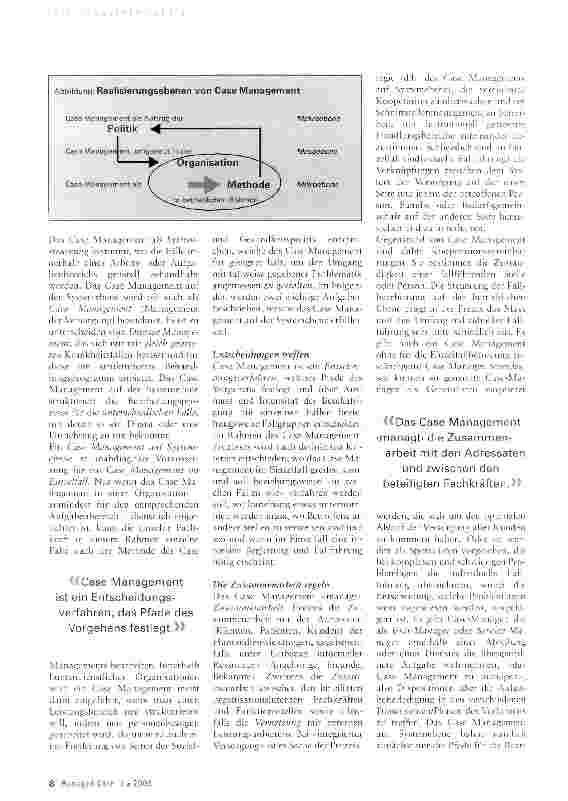 Vorschauseite 2: Case Management: ein Konzept, viele Anwendungen